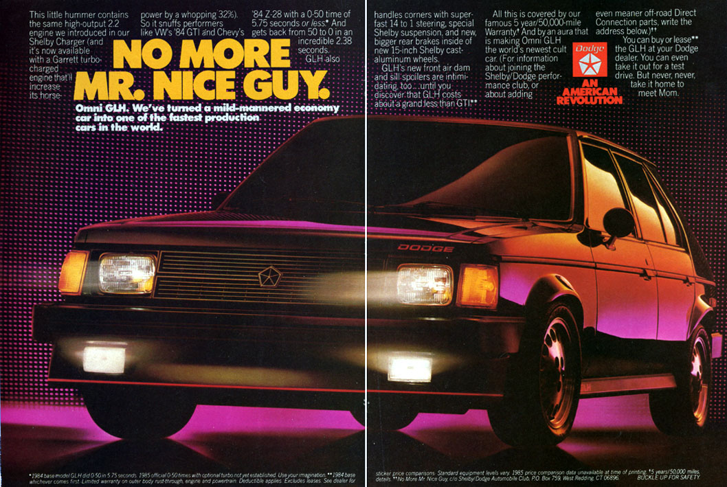 1984 Dodge Performance Brochure Page 3